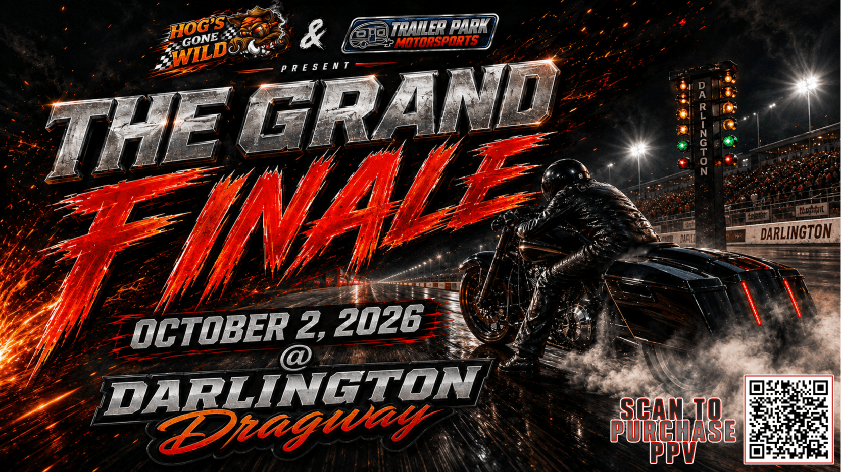 Grand Finale at Darlington Dragway, Friday, October 2nd