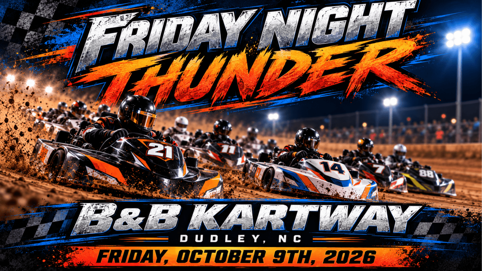 Friday Night Thunder at B&B Kartway